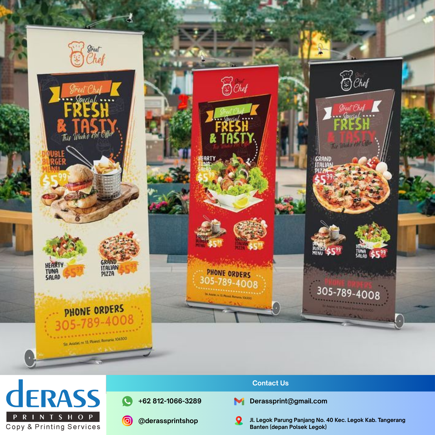 Cetak Banner Roll Up Derass Print Shop